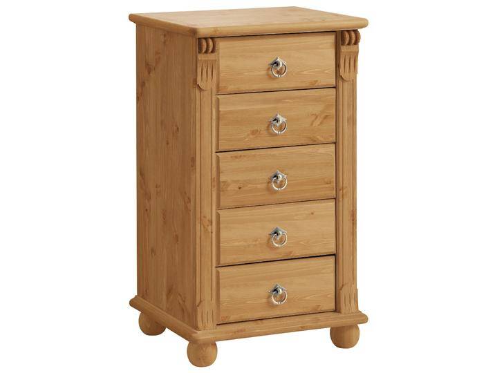 Schubkastenkommode HOME AFFAIRE Tessin , beige (natur), B:44cm H:75cm T:38cm, Sideboards, Schminkkommode mit Spiegel, aus massiver Kiefer, FSC-zertifiziert von Home-affaire
