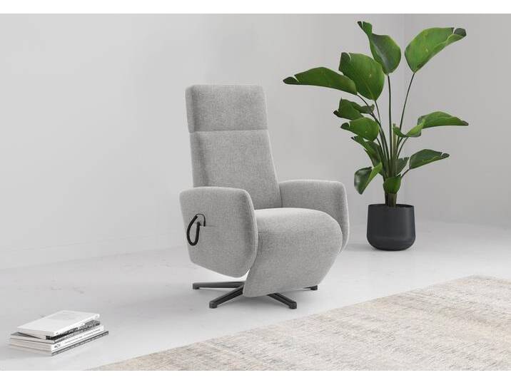TV-Sessel HOME AFFAIRE Rochelle , grau (hellgrau), B:71cm H:110cm T:82cm, 100% Polyester, Sessel, TV-Sessel mit Drehfunktion 360 Grad von Home-affaire