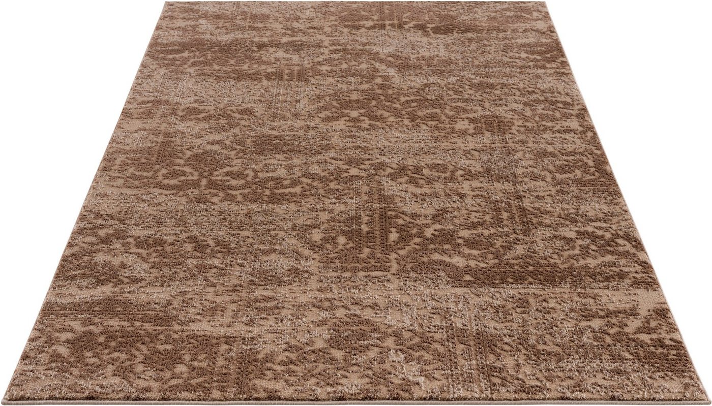 Teppich Dilani, Home affaire, rechteckig, Höhe: 12 mm, Vintage, dezenter Glanz, Hoch-Tief-Struktur, Schrumpf Carving-Effekt von Home affaire