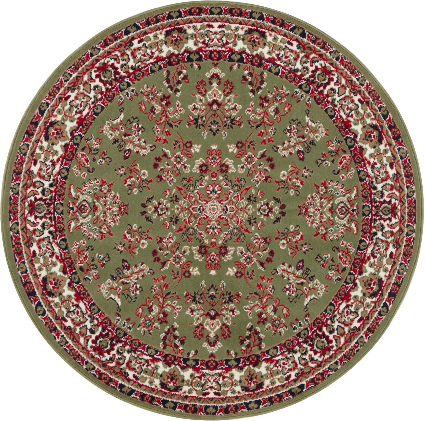 Teppich Halton, Home affaire, rund, Höhe: 8 mm, Kurzflor, Orient Optik, mit Bordüre, robust, pflegeleicht, gekettelt von Home affaire