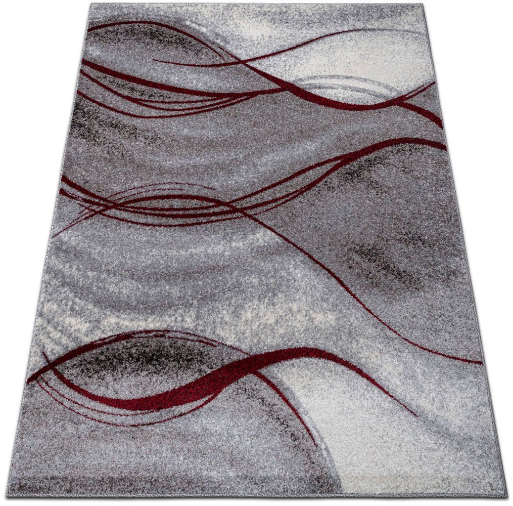 Teppich Tritom, Home affaire, rechteckig, Höhe: 9 mm, mit besonders weichem Flor, Kurzflor, modernes Wellen Muster von Home affaire