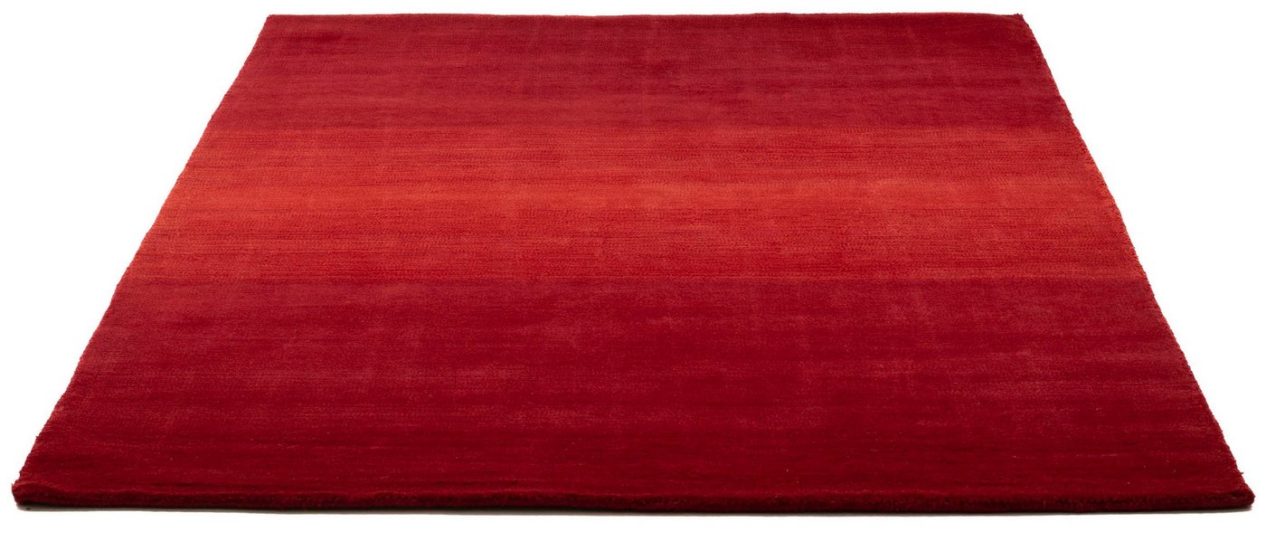 Wollteppich Wool Comfort, THEKO, rechteckig, Höhe: 14 mm, Handweb Teppich, reine Wolle, handgewebt, brilliante Farben, Scandi von THEKO