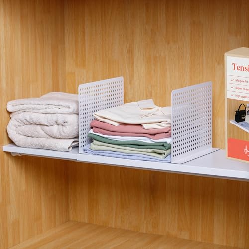 Home in Bold Magnetisches Metallregal-Trenner-Set (2er-Pack), weicher Magnet – magnetische, langlebige, pulverbeschichtete weiße Trennwände für Schrank, Schrank, Metalldraht-Regale – von Home in Bold