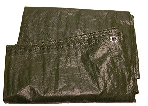 Home>it® Extra-Große Leichtgewicht-Abdeckplane - 4,0 × 6,0 Meter (24,0 m²), PE/Polyethylen, Wind- und Wasserdicht, Grün von Home>it