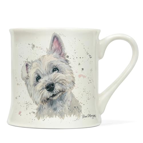Tasse aus Porzellan mit Tiermotiv ca. 0,3L | Mug | Kaffeetasse | Teetasse | Henkelbecher | Becher (West Highland Terrier 2) von Home of Christmas