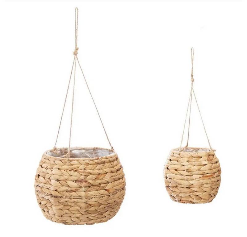 Home-trends24.de Blumenampel Pflanzhänger Natura 2er Set Hänger Pflanzgefäß Pflanztopf Garten von Home-trends24.de