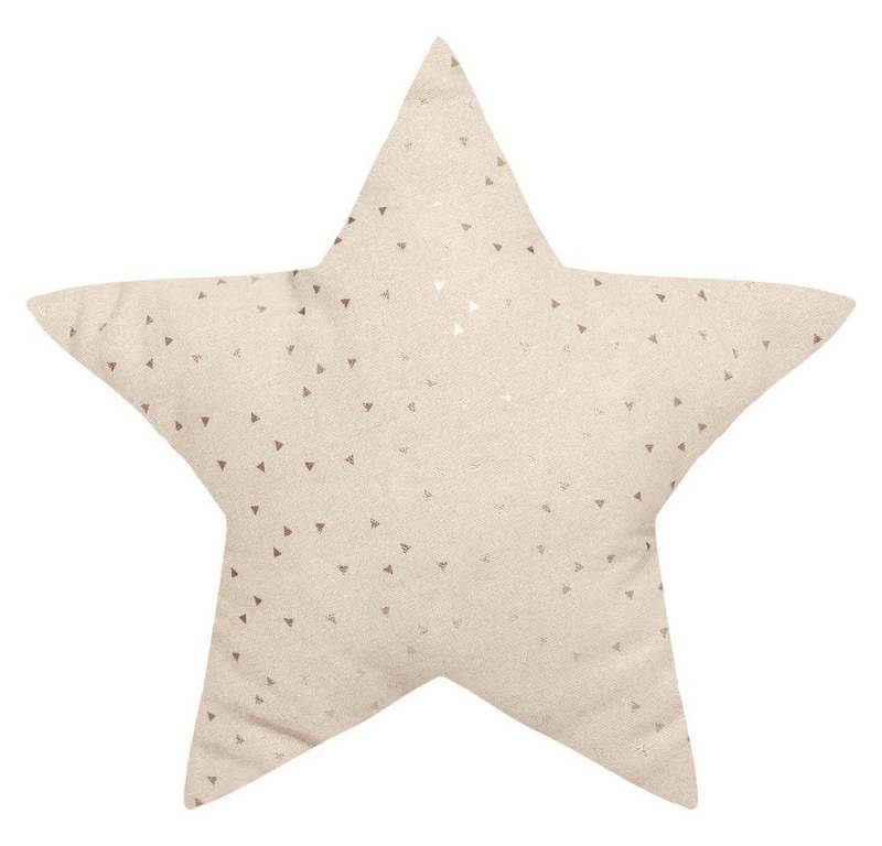Home-trends24.de Dekokissen Kinder Kissen mit Füllung Stern Mädchen Junge Beige Blau Gelb Pink, Mit Füllung von Home-trends24.de