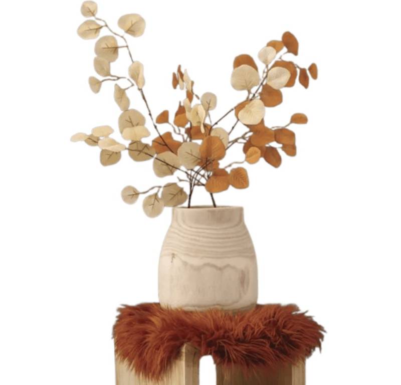 Home-trends24.de Dekovase Dekovase Vase Holz Tischdeko Deko Blumenvase Holzdeko von Home-trends24.de