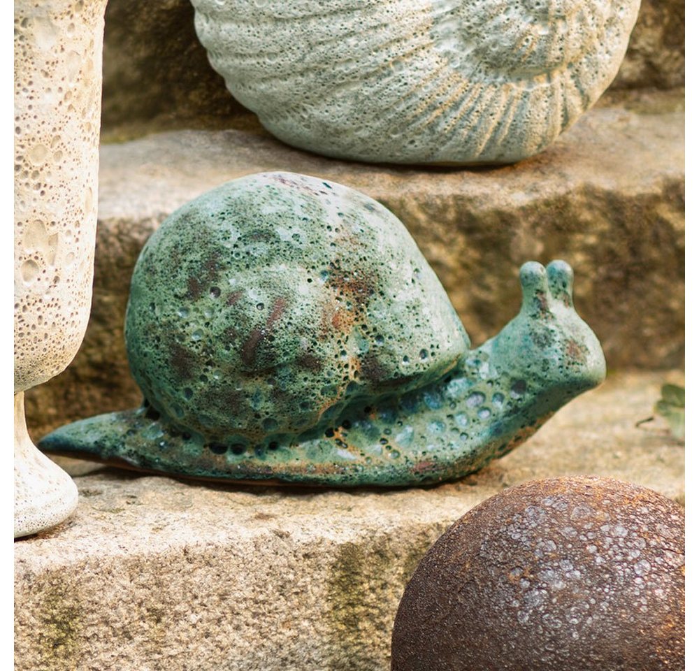 Home-trends24.de Gartenfigur Figur Schnecke Gartendeko Deko Gartenfigur Terracotta Objekt Tier von Home-trends24.de