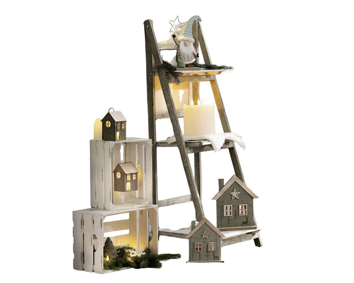 Home-trends24.de LED-Dekofigur Hänger Haus Häuser LED 2er Set Beleuchtung Deko Winter Filz Warmweiß Home-trends24.de LED-Dekofigur Hänger Haus Häuser LED 2er Set Beleuchtung Deko Winter Filz Warmweiß von Home-trends24.de