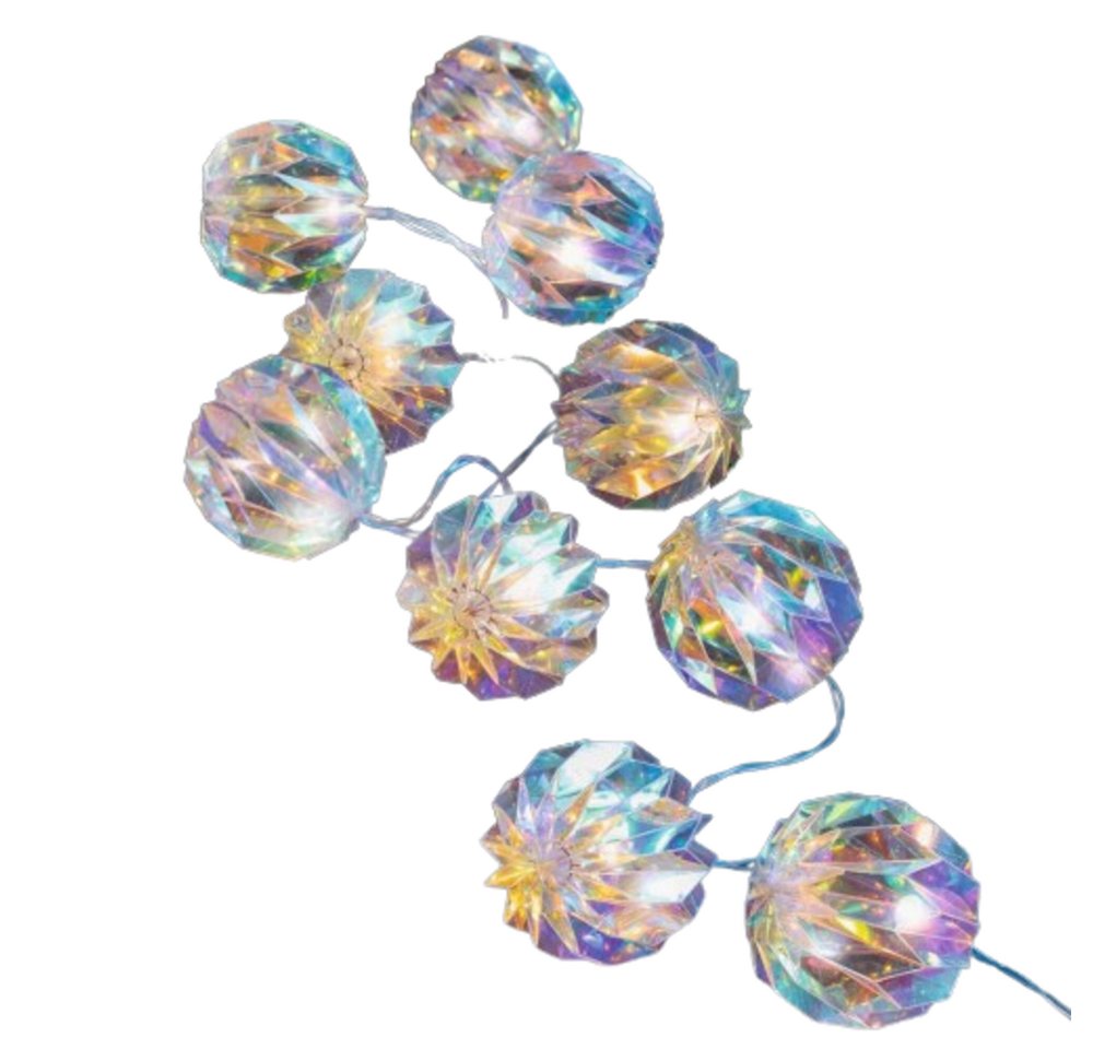 Home-trends24.de LED Laterne LED Lichterkette Regenbogen Ball Deko Tisch Beleuchtung Länge 160cm, LEDs, Warmweiß Home-trends24.de LED Laterne LED Lichterkette Regenbogen Ball Deko Tisch Beleuchtung Länge 160cm, LEDs, Warmweiß von Home-trends24.de