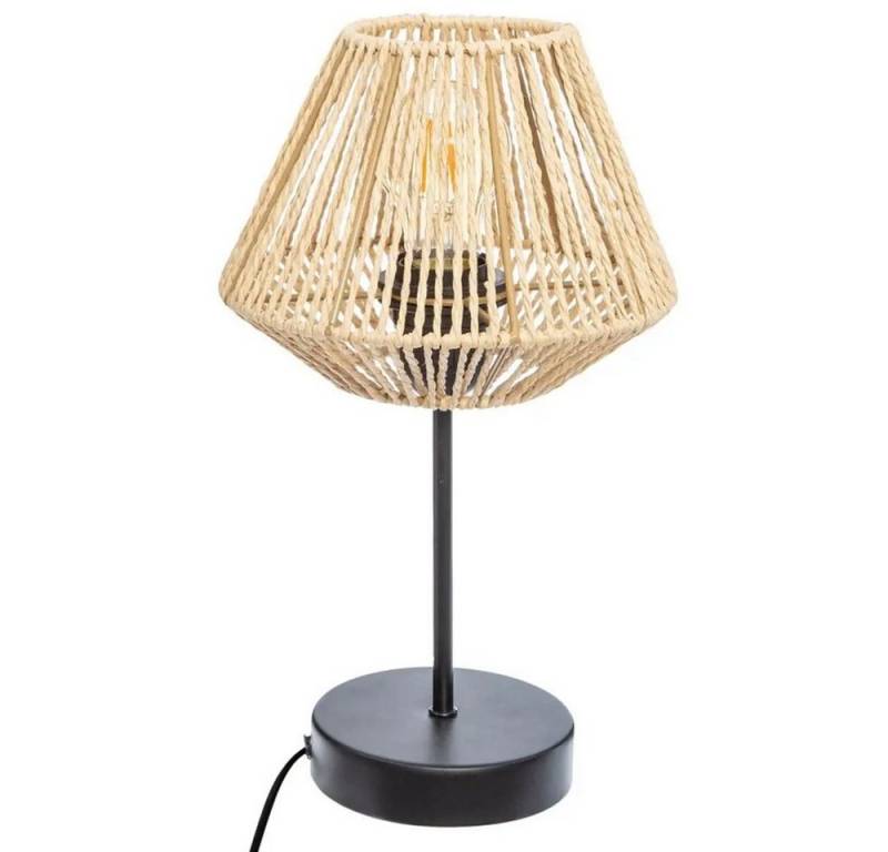 Home-trends24.de Stehlampe Tischlampe Tischleuchte Lampe Leuchte Beige Schwarz Natur Boho von Home-trends24.de