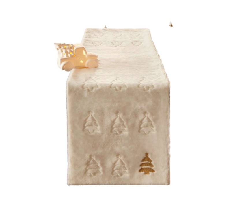 Home-trends24.de Tischläufer Fell weiß Tannenbaum Tischläufer Tischdecke Weihnachten 140cm Home-trends24.de Tischläufer Fell weiß Tannenbaum Tischläufer Tischdecke Weihnachten 140cm von Home-trends24.de
