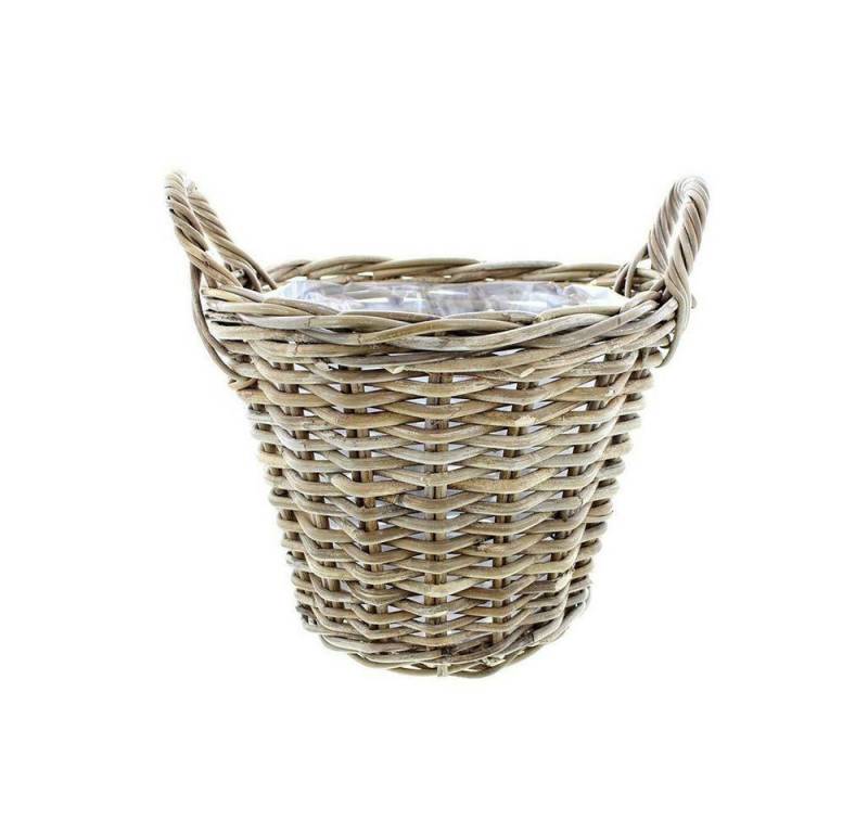 Home-trends24.de Übertopf Pflanzkorb Rattan groß Blumenkorb Pflanzer Übertopf Gefäß Griff von Home-trends24.de