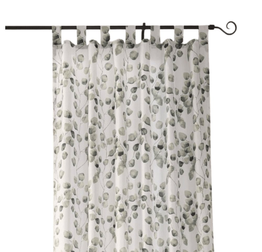 Home-trends24.de Vorhang Vorhang Blätter Gardine Deko Vorhänger Weiß Transparent Grün 140 x 242 Home-trends24.de Vorhang Vorhang Blätter Gardine Deko Vorhänger Weiß Transparent Grün 140 x 242 von Home-trends24.de