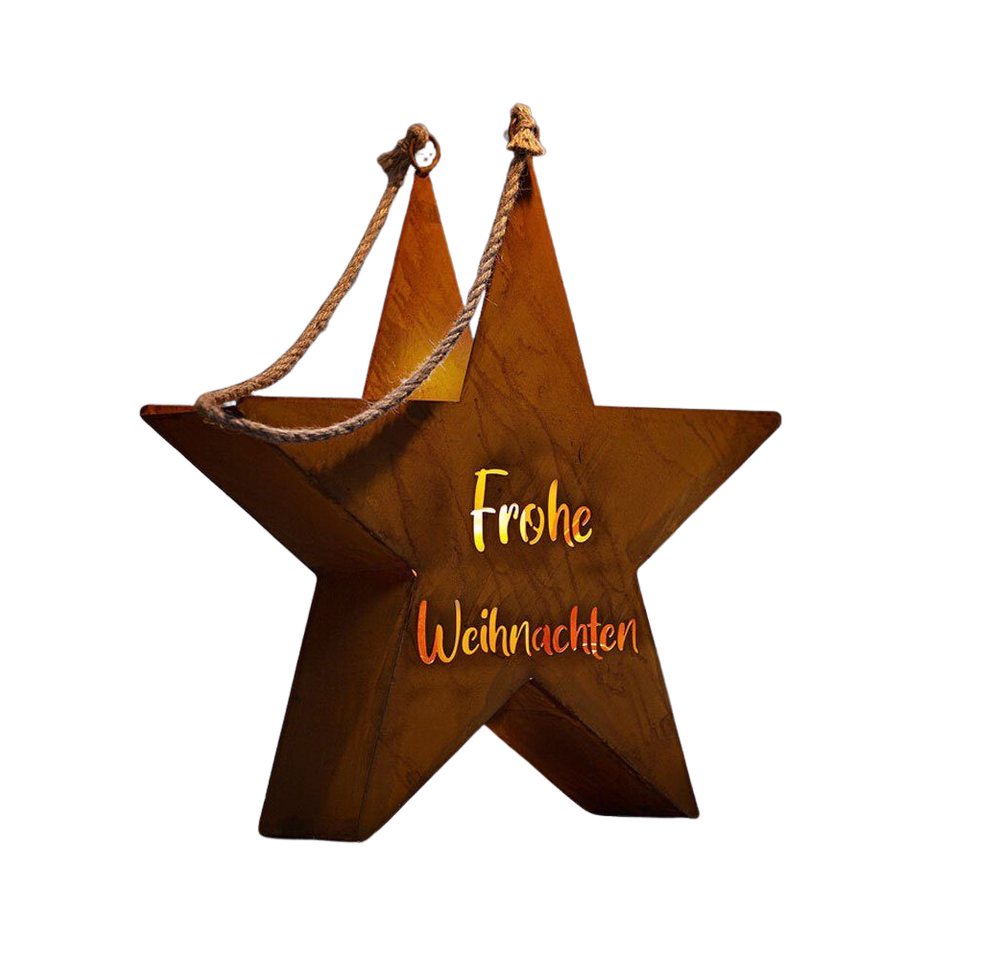 Home-trends24.de Weihnachtsfigur Stern Weihnachten Weihnachtsdeko Rost Kerzenhalter Home-trends24.de Weihnachtsfigur Stern Weihnachten Weihnachtsdeko Rost Kerzenhalter von Home-trends24.de