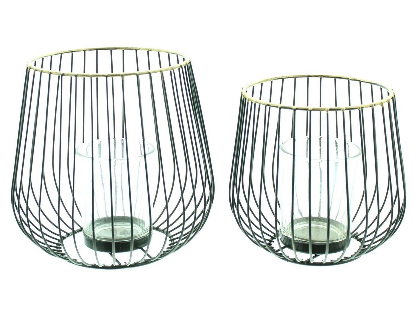 Home-trends24.de Windlicht Draht Teelichhalter Metall Kerzenhalter Modern Schwarz Gold, Goldrand Home-trends24.de Windlicht Draht Teelichhalter Metall Kerzenhalter Modern Schwarz Gold, Goldrand von Home-trends24.de