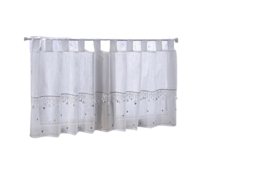 Home-trends24.de Vorhang Sterne Fenster Gardine Scheibenvorhang Weiß 50 x 140 Home-trends24.de Vorhang Sterne Fenster Gardine Scheibenvorhang Weiß 50 x 140 von Home-trends24.de
