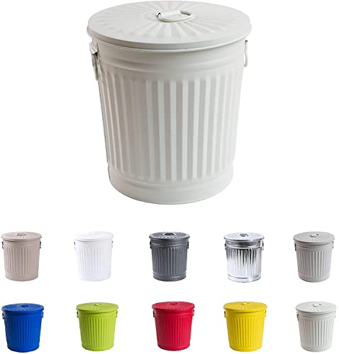 Jinfa Mülleimer mit Deckel 35L Ascheeimer mit Deckel feuerfest Blecheimer Futtertonne Pferd Metalleimer mit deckel Mülltonne Universaltonne - Cremeweiß 35 Liter Jinfa Mülleimer mit Deckel 35L Ascheeimer mit Deckel feuerfest Blecheimer Futtertonne Pferd Metalleimer mit deckel Mülltonne Universaltonne - Cremeweiß 35 Liter von Jinfa