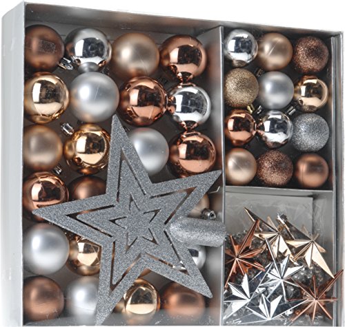 Home&Style 405556 Weihnachtskugeln Set 45-teilig inklusive Baumspitze Im Fensterkarton Home&Style 405556 Weihnachtskugeln Set 45-teilig inklusive Baumspitze Im Fensterkarton von Home&Style