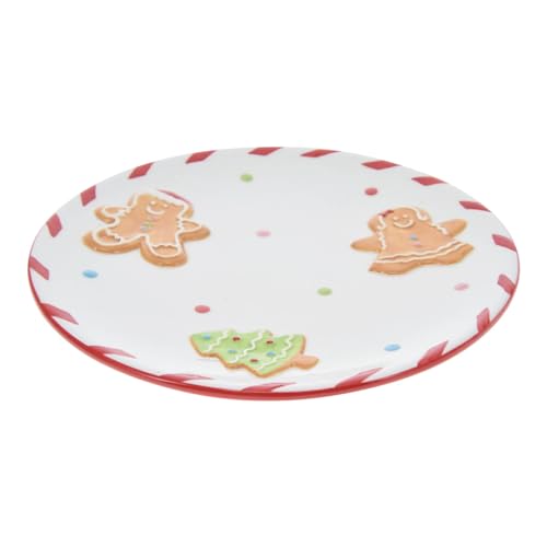 Home & Styling Weihnachtsteller Gingerbread, 22 cm - Keramik, Festlich, Traditionell, Platte, GINGERBREAD, Christmas Plate, 20.4 cm Home & Styling Weihnachtsteller Gingerbread, 22 cm - Keramik, Festlich, Traditionell, Platte, GINGERBREAD, Christmas Plate, 20.4 cm von Home & Styling