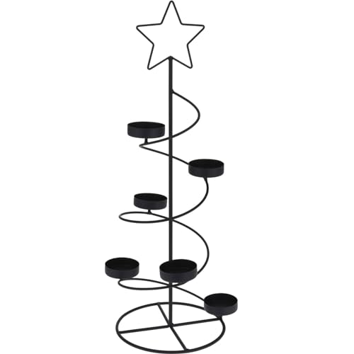 Home & Styling Teelichthalter Weihnachtsbaum, Metall, 50 cm von Home & Styling