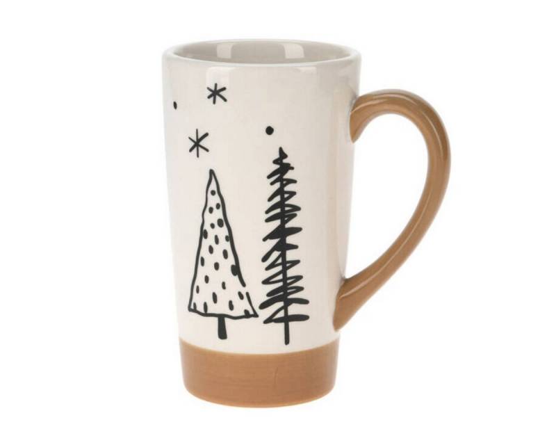 Home & styling collection Becher, Keramik, mit Tannenmotiv von Home & styling collection