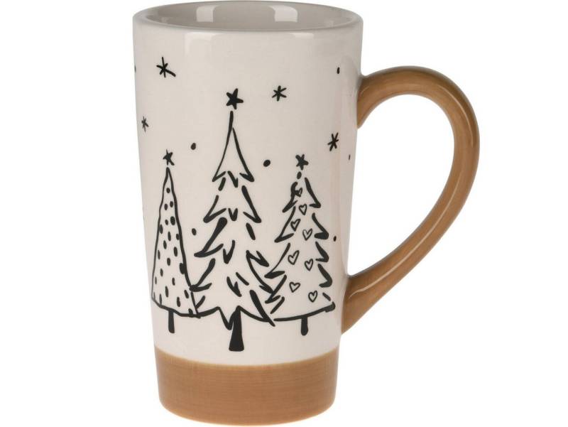 Home & styling collection Becher, Keramik, mit Tannenmotiv von Home & styling collection