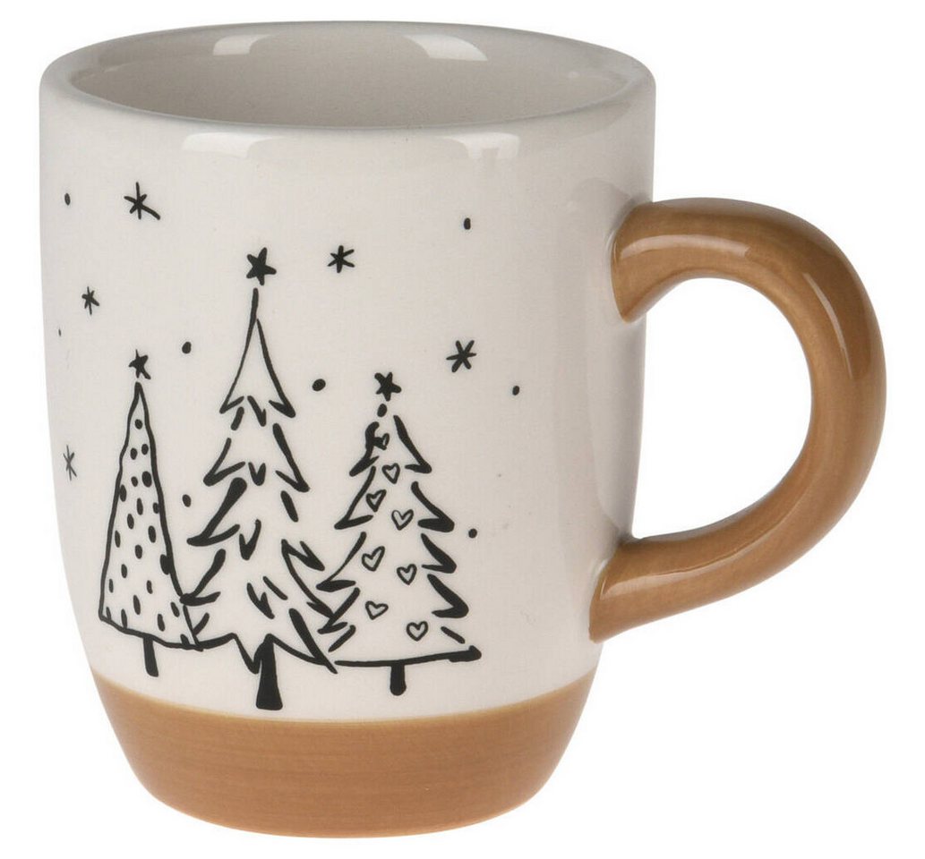 Home & styling collection Becher, Keramik, mit Tannenmotiv von Home & styling collection