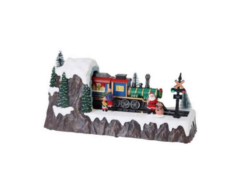 Home & styling collection Dekoobjekt Bewegliche Weihnachtsszene mit Zug (1 Stk., Deko-Objekt) von Home & styling collection