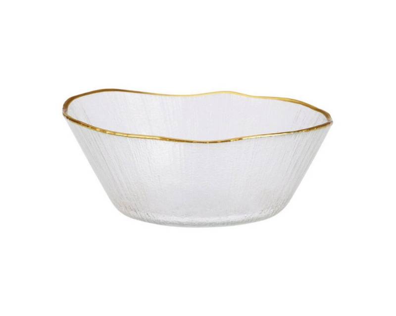 Home & styling collection Schüssel DATURA, Glas, (1 Stk), mit goldener Umrandung von Home & styling collection