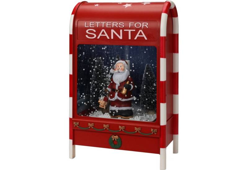 Home & styling collection Weihnachtsfigur Briefkasten für Briefe an den Weihnachtsmann (Deko-Objekt, Deko-Objekt), mit Musik von Home & styling collection