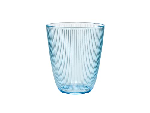 Arc Stripy Set 6 Gläser aus blauem Glas, 31cl von Home