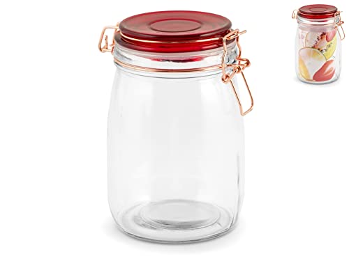 HOME 6268 Housewares, Glas, Durchsichtig, 970 ml von HOME