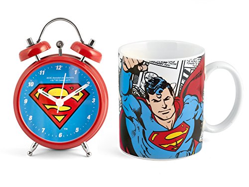 HOME Superman Housewares, Porzellan, Rot/Blau, Set da 2 pezzi von HOME