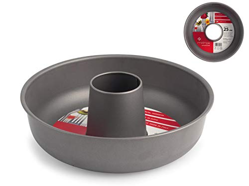 Home Maitre Backform Donut antihaftbeschichtet, 25 cm, Metall, anthrazit, 26x26x8 cm von HOME