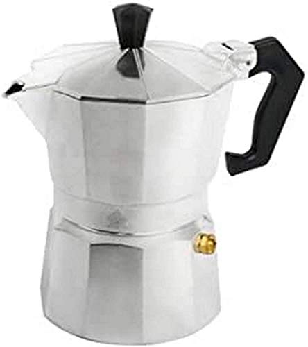 Home Mokita Kaffeemaschine, Kunststoff, Silber/Schwarz, 3 Tassen von HOME