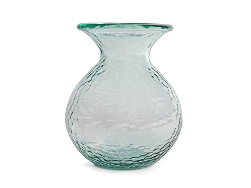 Home Paradise Vase aus recyceltem Glas, Farbe grün 24,5 cm, Möbel, Design, Home, Haus, 6994600 von HOME