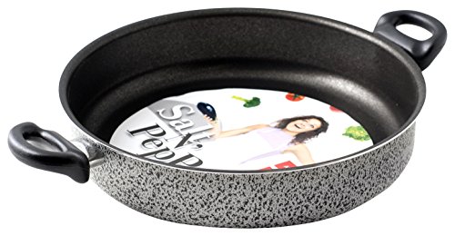 Home Salt Peper Pfanne 2 Griffe Antihaft-Salzpfeffer cm 22 Kochtopf, Material, Multicolor, 22 cm von HOME
