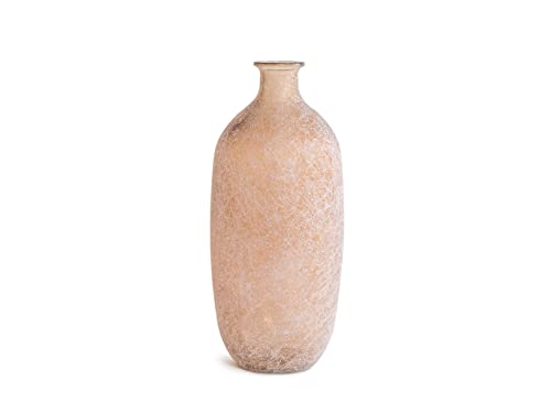 Home Vase Napoles aus recyceltem Glas, Seide-Effekt, Hellbraun, 31 cm, Möbel, Design, Home, Haus von HOME