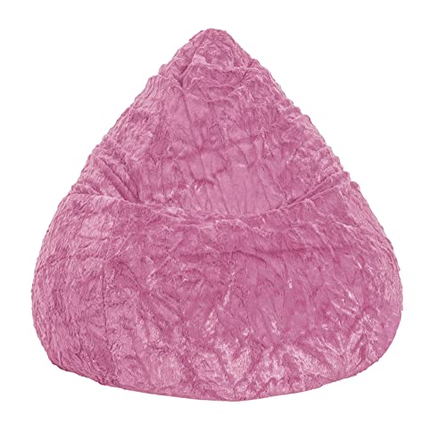 Magma-Heimtex 2826152 Sitzsack XL Fluffy, 70x110cm, 220Liter, Polystyrolfllung, Original Knauf, Farbe pink von Home