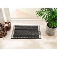 Home2Fashion Fußmatte "GC Clean Griddie", rechteckig, 8 mm Höhe, Schmutzfangmatte, mit Spruch, robust, In- und Outdoor geeignet von Home2fashion