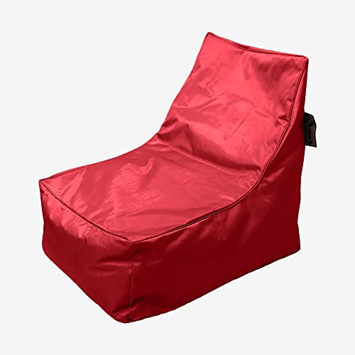 Home36 Mr. Bean Sitzsack Relax Chair, 75 x 70 cm, Sitzsack Outdoor, Bean Bag, Relaxliege, Liegekissen, gemütliches Sitzkissen Liege für Balkon & Garten ROT - Füllmaterial separat erhältlich von Home36