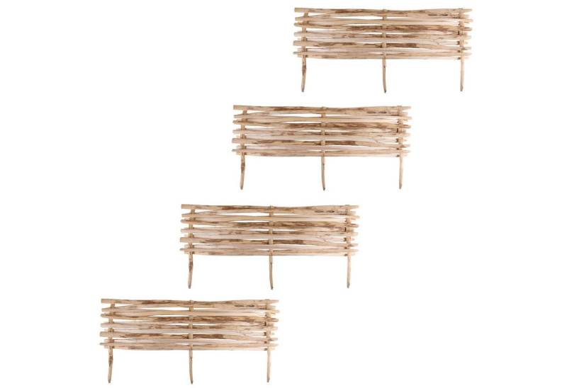 Home4Living Beetumrandung Beeteinfassung Beetumrandung Rasenkante 4er Set Holz 102x30cm, LxH: 5x40 cm Home4Living Beetumrandung Beeteinfassung Beetumrandung Rasenkante 4er Set Holz 102x30cm, LxH: 5x40 cm von Home4Living