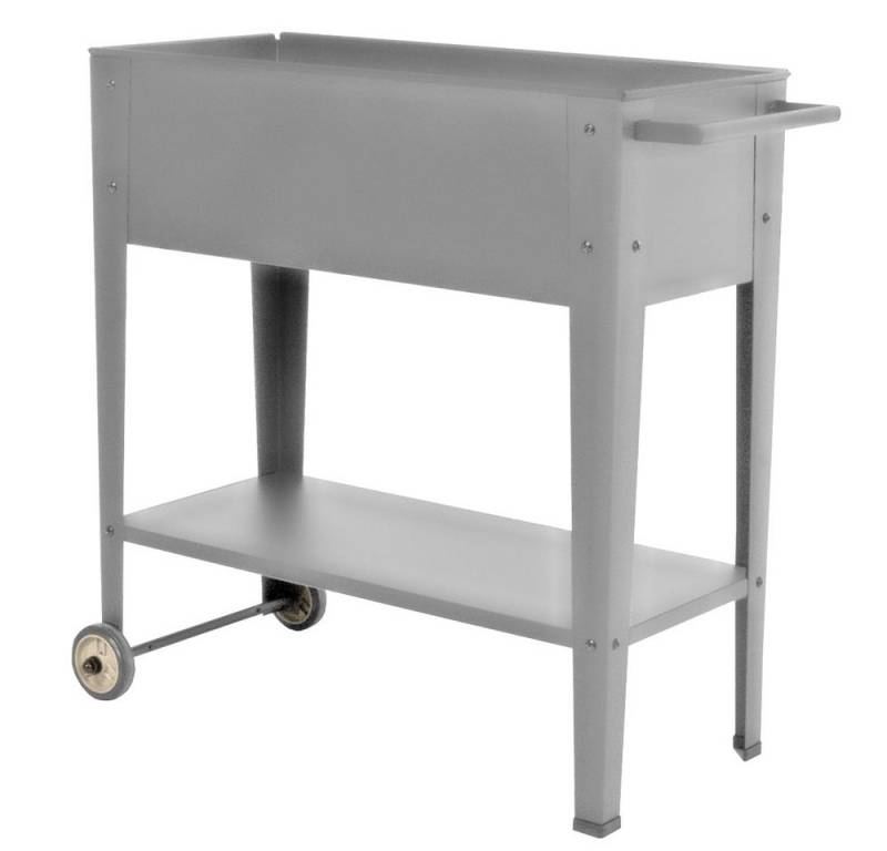 Home4Living Hochbeet Kräuterbeet Metall Pflanzkasten Gemüsebeet Grau Pflanzenbeet, feuerverzinkt, pulverbeschichtet von Home4Living