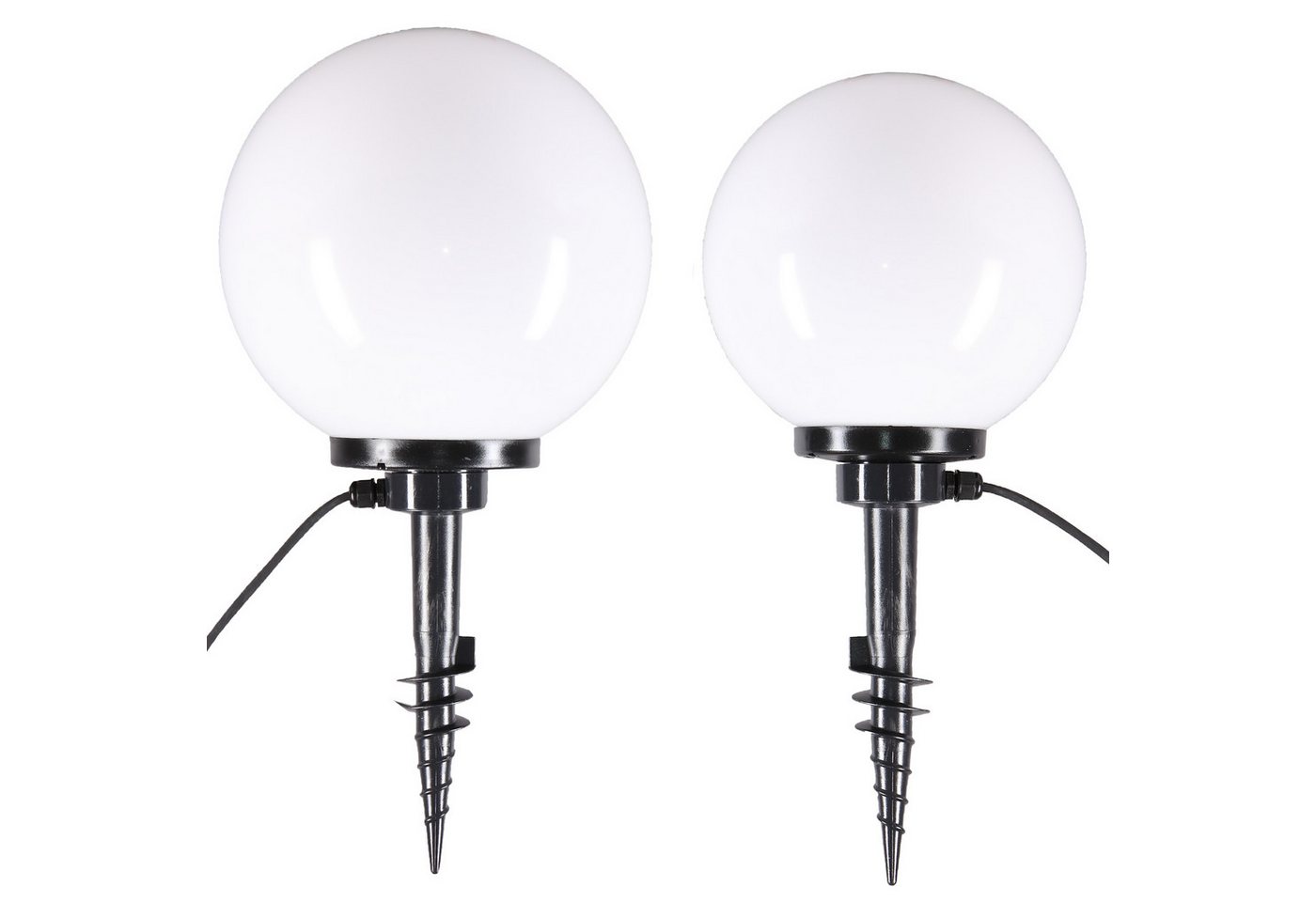 Home4Living Kugelleuchte Außenlampe Kugellampe Erdspieß 2er Set Ø 25/30cm Gartenlampe, ohne Leuchtmittel, Dekorativ Home4Living Kugelleuchte Außenlampe Kugellampe Erdspieß 2er Set Ø 25/30cm Gartenlampe, ohne Leuchtmittel, Dekorativ von Home4Living