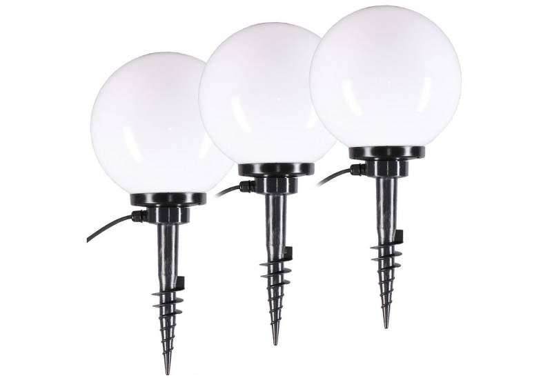 Home4Living Kugelleuchte Außenleuchten Kugellampen Set 3x Ø 25m Erdspieß Außenlampe, ohne Leuchtmittel, Dekorativ von Home4Living