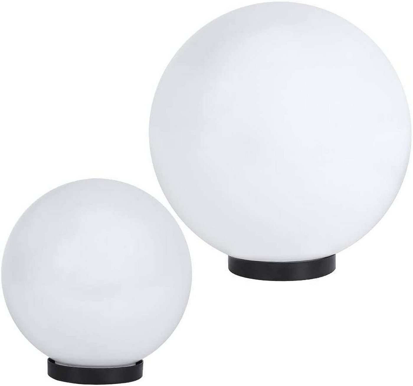 Home4Living Kugelleuchte Kugellampe Gartenlampe 2er Set 20/25cm weiß E27 Außenleuchte, ohne Leuchtmittel, Dekorativ Home4Living Kugelleuchte Kugellampe Gartenlampe 2er Set 20/25cm weiß E27 Außenleuchte, ohne Leuchtmittel, Dekorativ von Home4Living