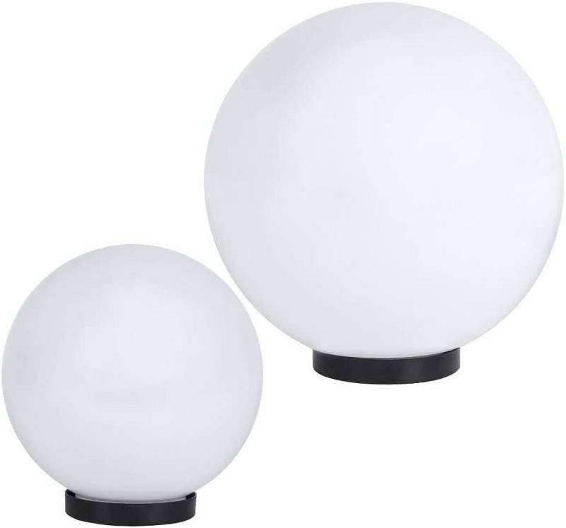 Home4Living Kugelleuchte Kugellampe Gartenlampe 2er Set 20/25cm weiß E27 Außenleuchte, ohne Leuchtmittel, Dekorativ von Home4Living