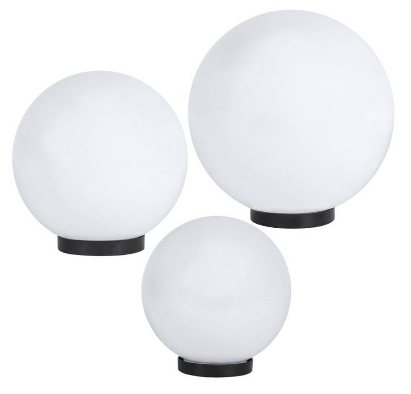Home4Living Kugelleuchte Gartenlampe 3er Set 20/25/30cm weiß E27 ohne Anschlußkabel, ohne Leuchtmittel, Dekorativ von Home4Living